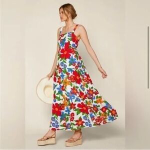 New! Vernacular Tiered Floral Maxi Dress 45361